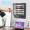 Wall File Organizer, 6 Tier Hanging File Folder Mail Organizer,