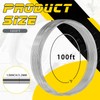 Zonon 100 ft 1/8 Inch Aluminum Armature Wire Metal Armature