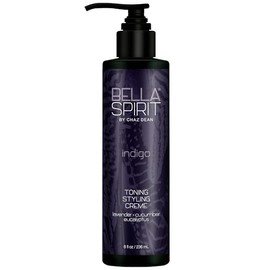 Bella Spirit by Chaz Dean Indigo Toning Styling Creme for Women & Men - Styling Cream for Curly, Wavy, or Straight Hair, Helps Control Frizz, Adds Shine, Leaves Hair Soft - 6 fl oz (Pack of 1)