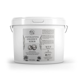 The Midwest Sea Salt Company - Exfoliating Coconut Oil Scrub - 128oz - Lemongrass - Exfoliating Body Scrub