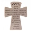 Sterling Gifts Serenity Prayer Cross Auto Visor Clip Chrome, One