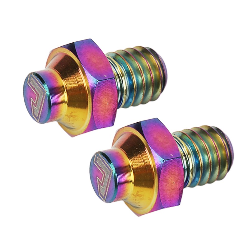 RISK 8Pcs Mountain Bike Pedal Bolts Titanium Alloy Anti Slip