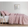 Truly Soft Everyday 3D Puff Quilt Set, King, Blush