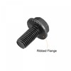 sourcing map M12x25mm Hex Serrated Flange Bolts 10.9 Grade Carbon