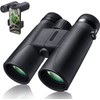 10X42 HD Professional Binoculars with Smartphone Adapter and Neck Strap,