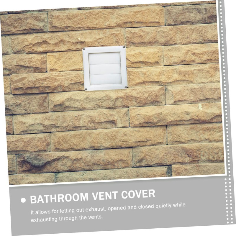 LABRIMP Dryer Vent Cover Louvered Exterior Wall Vent Hood for