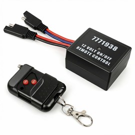 7771938 12 Volt On/Off Wireless Remote Control Switch Sprayer Parts Remote Relay for 12 Volt 20A Pump Sprayer for Agricultural Pump 250 Feet Range Waterproof Switch with Keychain Clip and Antenna