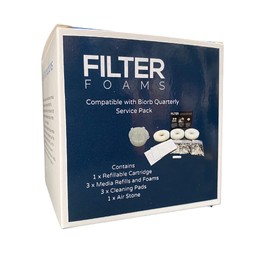 Filter Foams Compatible with biorb Quarterly Filter Service Kit 3 Months Supply inc New Refillable Cartridge