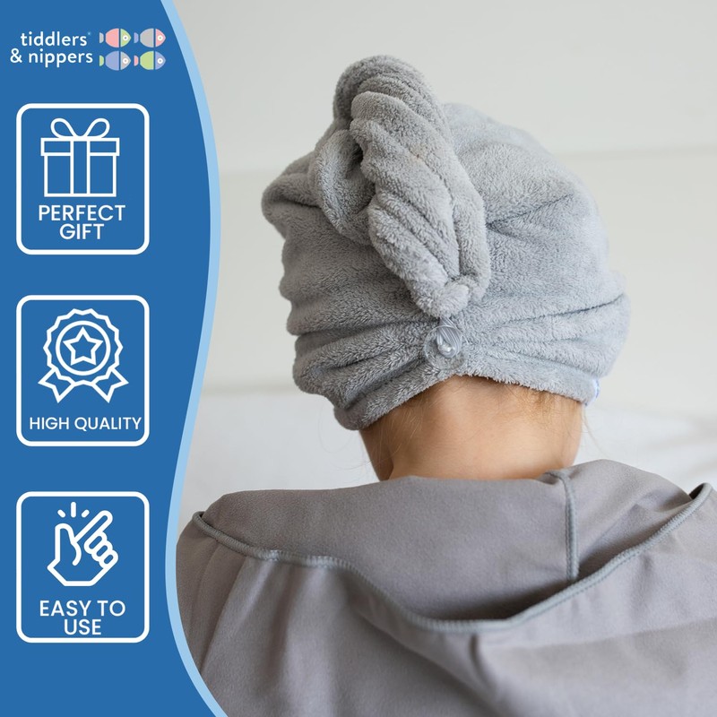 tiddlers & nippers Super Absorbent Hair Wrap Twist Towels |