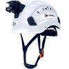 SAFEBUILDER Safety Hard Hats with Headlight Lightweight Breathable Vented Safety