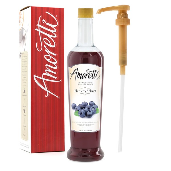 Amoretti - Premium Blueberry Syrup, 94 Servings Per Bottle (750