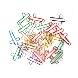 SOWAKA 30 Pcs Cross Shape Bookmarks Metal 3.4 x 2.3 cm Bible Small Cute Paper Clips Supplies for Students Journaling Notebook Document Organization School Office Accessories (Colorful)