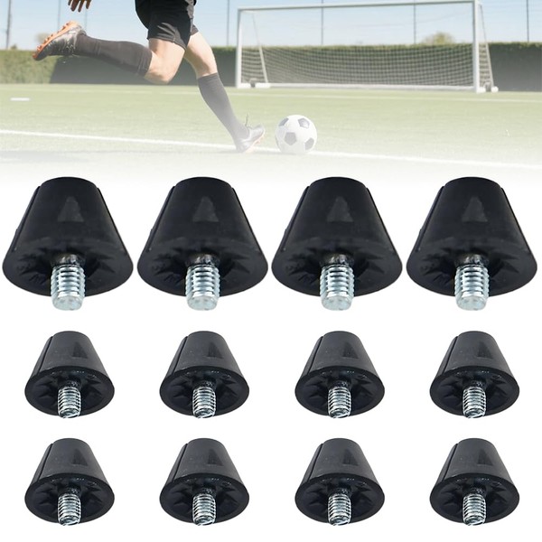 Pack of 12 Football Boots Studs, Replacement Spikes, Sturdy, Non-Slip
