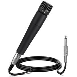 PylePro Dynamic Handheld Microphone, Professional Moving Coil Mic with Built-in Pop Filter, Wide Frequency Response, High Signal Output, Rugged Design, Low Noise Circuitry, 15' ft. XLR Cable Included