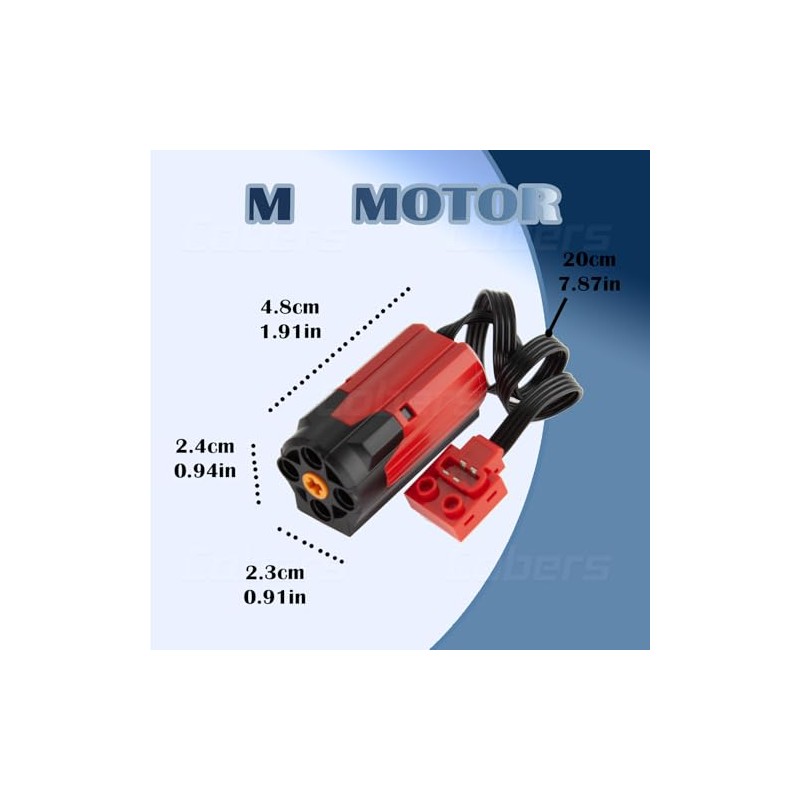 4Pcs Power-Function Set Enhanced Red Medium-Motor Compatible with Major Brand