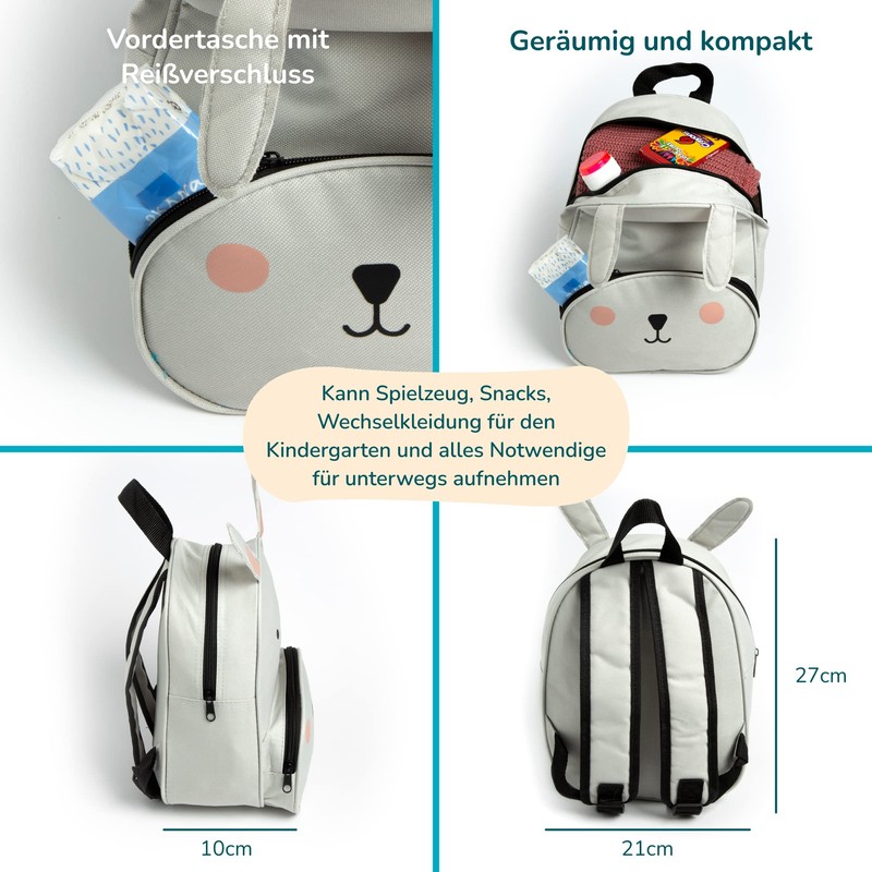 ZANCLEM Unisex Children's Backpack in Animal Shape with 4 Litre
