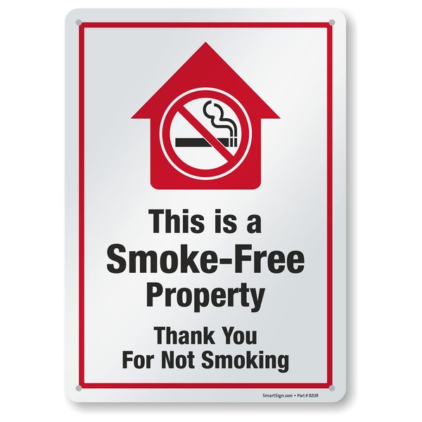 SmartSign 14 x 10 inch “This Is A Smoke-Free Property