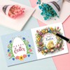 BAYUNOE 6Pcs Christmas Greeting Card Easter DIY Diamond Art Painting