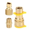 GRILLJOB 1/2" Gas Quick Connect Kit, Disconnect Connector with Female