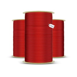 DQ-PP Red Rubber Rope – 12 mm – 5 m – Expander Rubber Cord Elastic Rubber Cord Tension Rope Tarpaulin Tension Rubber