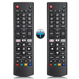 【Pack of 2】 New Universal Remote Control for All LG TV Remote, Replacement Remote Compatible for All LG Smart TV, LED, LCD, HDTV, 3D, Series TV
