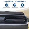 PDKLIN for Challenger Tail Lights Covers Trim Smoked Black for