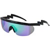 FLAWLESS EYEWEAR Semi Rimless Goggle Style Retro Rainbow Mirrored Lens