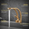 Elegant Bathroom Sink Faucet Single Hole,AUU Waterfall Vanity Sink Faucet