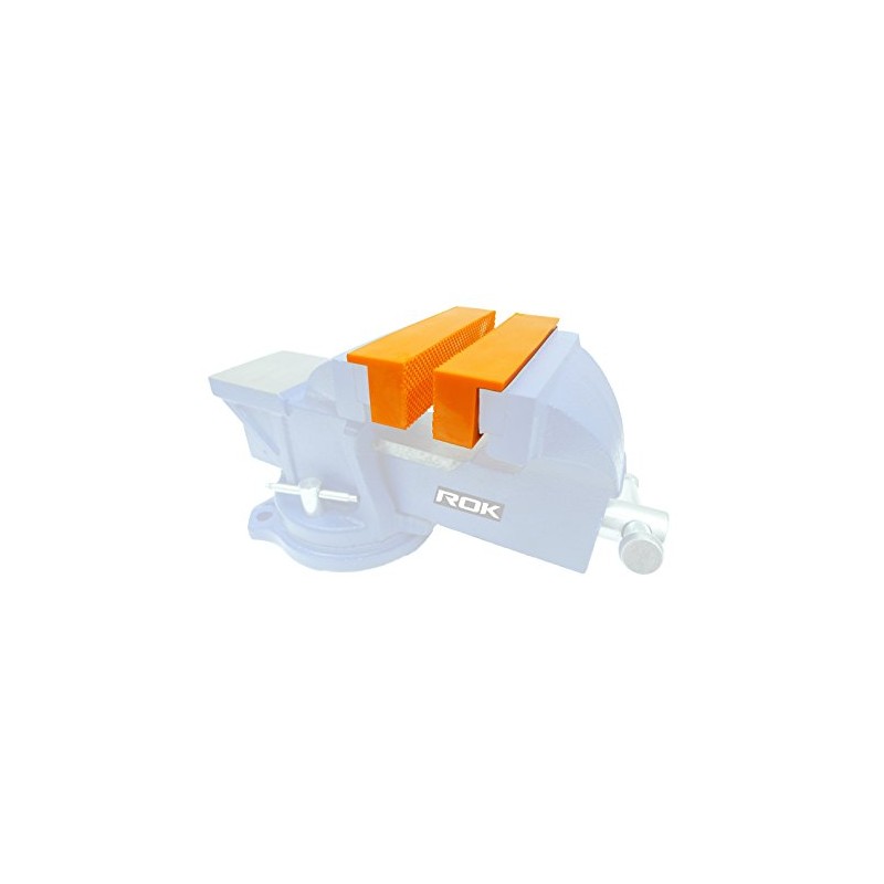 ROK 4-1/2 inch Magnetic Vise Jaw Liner Pads, Pair