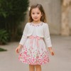 Fnaobai Little Girls' Dress and Cardigan Sets 2-Piece Sleeveless Dress