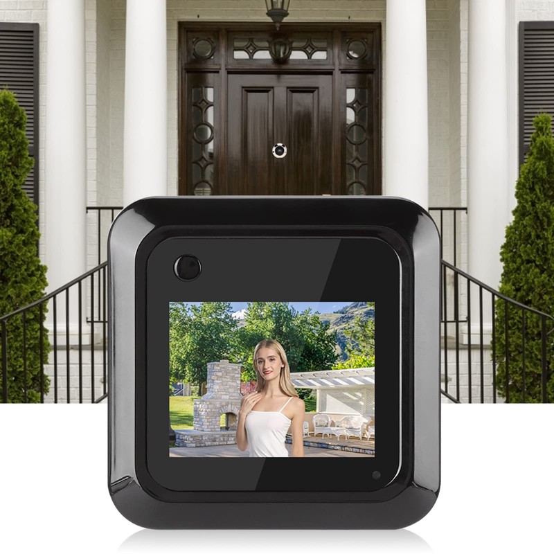 2.4in Digital Door Viewer,Electronic Peephole Doorbell with 0.3MP 95° Wide