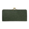 HIRAMEKI Morris Slim Gamaguchi Long Wallet, Cowhide Leather, Embossed William