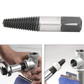 Jectse Pipe Extractor,G1/2in Broken Pipe Remover,Cast Steel Broken Bolt Remover,Damaged Screw Removal Tool,Resistant to Pressure and Explosion,Compact Body,Suitable for Damaged Water Pipe