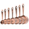 Viwehots Copper Measuring Cups and Spoons Set 16, Dry&Liquid Stainless