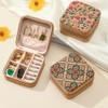 YHIXYUNAZ Small Box Jewelry Organizer for Women - Anti-Tarnish Fabric,