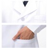 MAKFORT White Coat Lab Coats for Men Lab Dress White