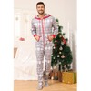 Veseacky Family Christmas Pajamas Matching Sets Onesie Zipper Hooded Footed