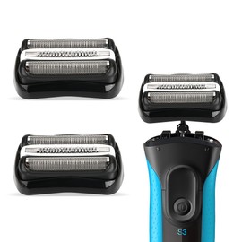 Series 3 32B Replacement Head, Series 3 Electric Shaver Replacement Head for Braun S3 Foil & Cutter Razor Heads, Applicable for Braun S3 3040s 3010s 310s 3000s 3050cc 3080s 390cc Etc 2pack
