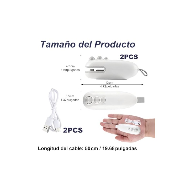2pcs Selladora De Bolsas Plásticas, Prueba Humedad Alimentos y Artículosz