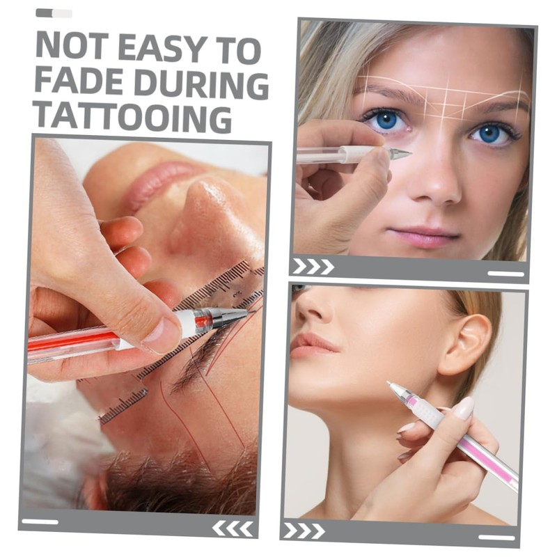 SHOWERORO Professional Tattoo Eyebrow Pen Set Mapping Pen for Tattooing