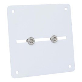 Wrestling Belt Wall Mount Hanger - Heavy-Duty Universal Replics Belts Clear Acrylic Plastic Display for Championship Belts 13cm X 13cm (White, 5 Inch X 5 Inch)