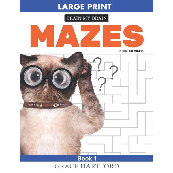 Maze Books for Adults Large Print: (Book 1) (Maze Puzzle