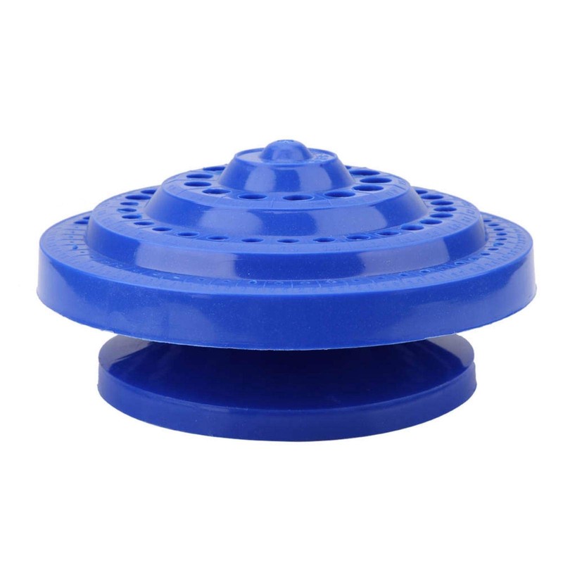 Jeanoko 1-13mm Drill Storage Box Round Shape Hard Plastic Drill