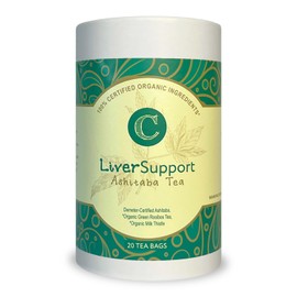 Dr. Cowan’s Garden Organic Ashitaba Herbal Tea, 20 Tea Bags - Liver Detox Rooibos Tea Bags with Milk Thistle, Calming Liver Support & Cleanse for Health and Well-Being, Ashitaba Herbs Grown in the USA