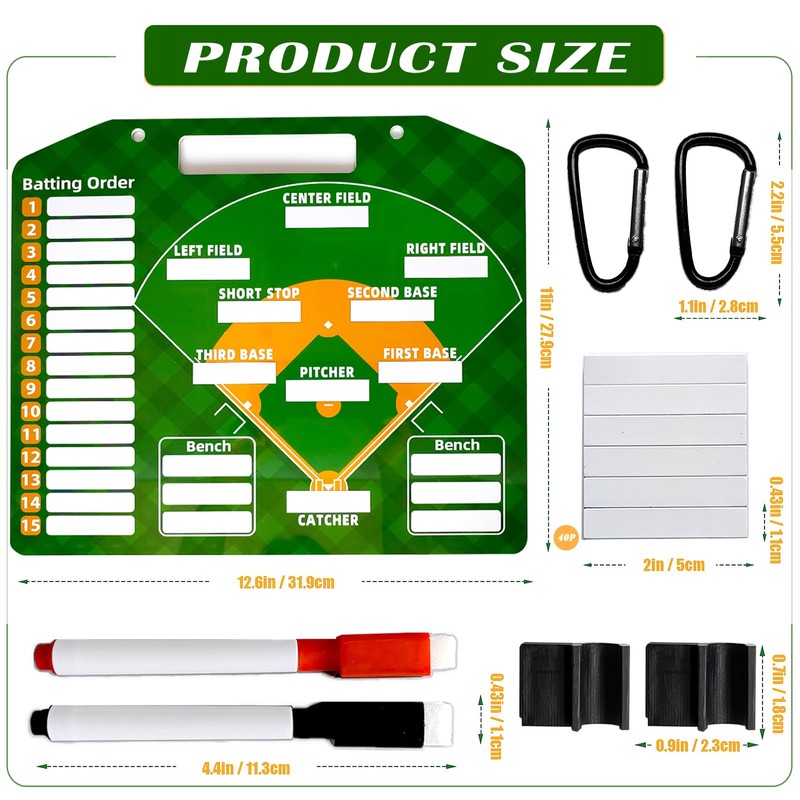 Magnetic Baseball Lineup Board，Baseball Lineup Cards Baseball Lineup Board For