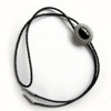 Vintage Bolo Tie Black Agate, Western Tie, silver-plated, Bolotie