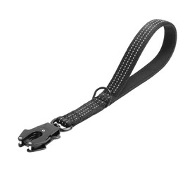 Short Dog Leash 15” Heavy Duty Nylon Traffic Leash with Padded Handle Quick Release Clip No Pull Traffic Control Comfortable Reflective Short Dog Lead Walking Training Leashes