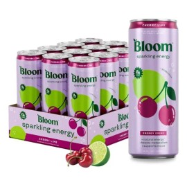 BEBIDA ENERGIZANTE BLOOM SPARKLING ENERGY 12 PACK 355 ML SABOR CHERRY LIME ZERO SUGAR                                                                 
