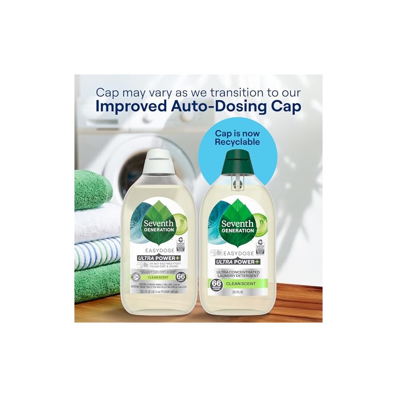Seventh Generation EasyDose Laundry Detergent, Ultra Concentrated: 66 Loads, Free