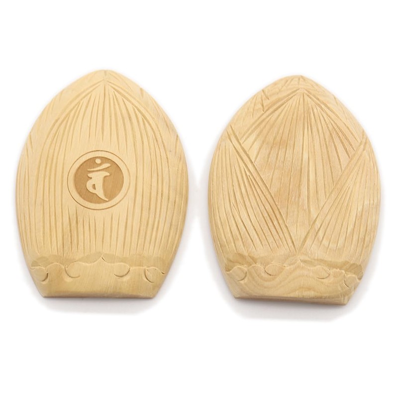 木彫 of Buddhist Buddha/Buddha 香合 大日如来 Tsuge